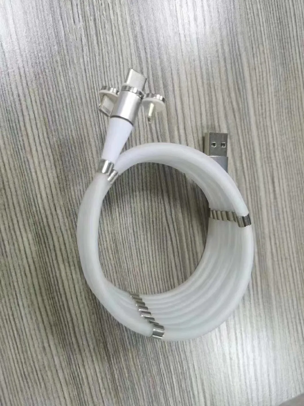 Mobile Phone Magnetic Cable 1m USB-C Lightning 8pin Phone Cable